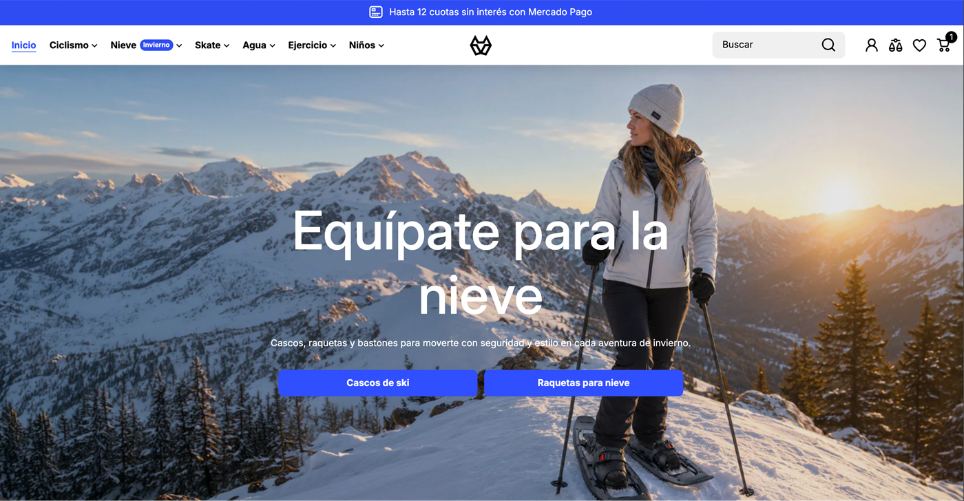 WYW — tienda de productos deportivos en Shopify